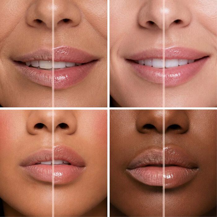 Shiny hot kiss lip plumper delivering a fuller appearance and glossy finish